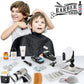 24 Pcs Barber Shop Pretend Play Toy - My First Shaving And Grooming Haircut Kit Toddler Role Play Set With Styling Accessories &