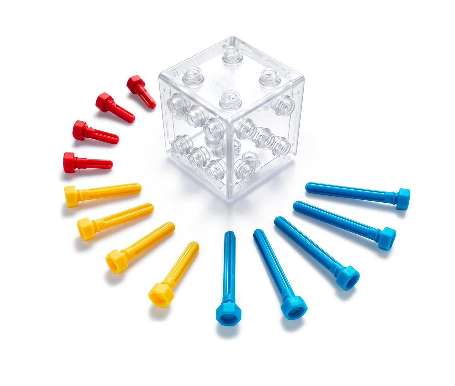 SmartGames Criss Cross Cube 3D Puzzle Game - Brainteaser with 80 Challenges for Ages 8 - mature-themed