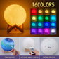 Minleway 16 Colors Rechargeable Paint Your Own Moon Lamp Kit, Diy Night Light Arts & Crafts Kit Gift For Kids, Women,Teen Girls