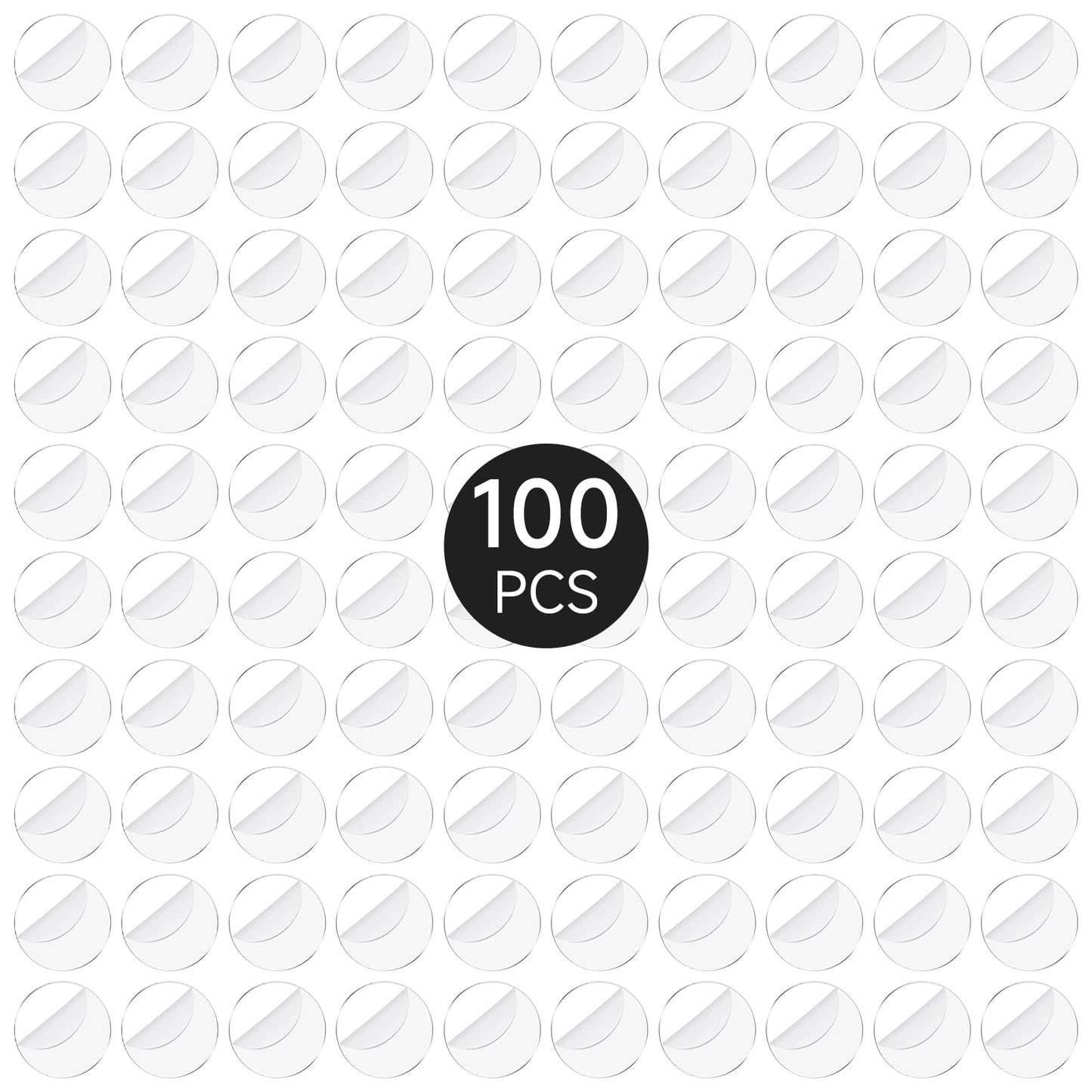 Displaymore 100Pcs Round Clear Plastic Model Bases 30Mm/1.18 Inch Wide 2Mm Thick For Gaming Miniatures Or Wargames Role Playing