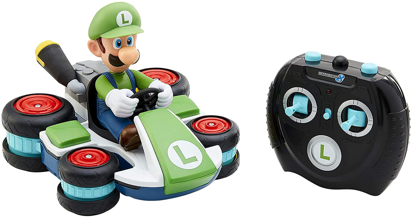 Super Mario 08988-Ply Nintendo Mario Kart 8 Luigi Mini Anti-Gravity Rc Racer 2.4Ghz, With Full Function Steering Create 360 Spin