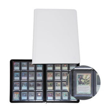 Rayvol 16-Pocket Top Loader Binder - Holds 512 Top Loaders - White, Non-PVC Material, Model: top loadbinder16512-white