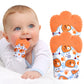 Vicloon 2Pack Silicone Teething Mitt, Soothing Infant Teething Mitten Pain Relief, Prevent Scratches Glove, Safe Silicone Teethi