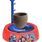 Zest 4 Toyz Battery Operated Pottery Wheel With Molding Clay & Painting Kit Red Coloured Craft Activity For Kids Boys Girls Age 