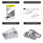 Piececool 3D Metal Puzzles For Adults, German Iv Tank Metal Model Cars Kits To Build For Teens Students, Diy Military Model Kit Toys, Great Birthday Gifts, 168 Pcs