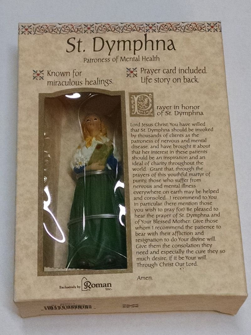 Roman Saint Dymphna Patrons And Protectors Religious Figurine 40601 St