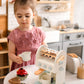 Toy Coffee Maker for Kids - Wooden Coffee Maker Toy for Imaginative Play - Kids Coffee Maker Playset for Skill Development - Boo