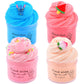Dauwiaow 4 Pack Cloud Slime Kit, Including Blue, Red, Pink, Apricot Slime, Scented Slime For Kids Party Favor, Stress Relief Toy