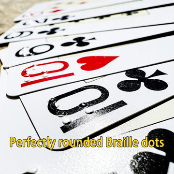 jakille Braille Playing Cards for Blind  2.5x3.5 Plastic Braille Playing Cards Large Print for Visually Impaired  Best Gifts for Blind Person  Perfect for Games and Family