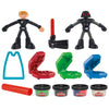 Play-Doh Star Wars Squish & Slice Lightsabers Playset, Bendy 4 Inch Luke Skywalker & Darth Vader Action Figures, Imagination Toy