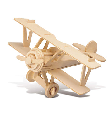 Puzzle 3D Nieuport 17 Airplane Model Puzzle - Wooden Airplane Toy Model Construction Kit, Educational Wooden Airplane Model Kit