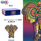 Wooden Puzzles for mature-themeds Wooden Animals Shaped Puzzles Unique Shaped Jigsaw Puzzles Magic Wooden Jigsaw Puzzles  Wood Puzzles mature-themed  Unique Puzzles (S-9.25 x6.3   Elephant)