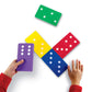 Learning Resources Jumbo Foam Dominoes Set - 28 Multi-color Pieces, Fun Educational Game for Kids Ages 5+ - Model LER6380