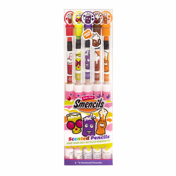 Soda Shop Smencils - Scented Pencils, 5 Count, Gifts For Kids, School Supplies, Classroom Rewards, Party Favors
