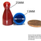 Set Of 10 Halma 25Mm Pawn Peg Game Pieces Multicolor