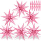 72 Pcs Pearl Pink Star Balloons - 26 Inch Explosion Starburst Foil Cone Balloons, 12 Point Large Balloons For Wedding Birthday B