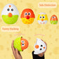 Hiemao Easter Eggs Toys For Toddlers, Nesting Dolls & Stacking Eggs, 4 Pcs Easter Basket Stuffers Chicken Matching Toys, Easter