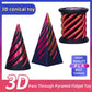 Timchess 3Pcs Impossible Cone, Spiral Cone Fidget Toy, Impossible Pyramid Passthrough 3D Printed Fidget Toys Adults, Spiral Illu