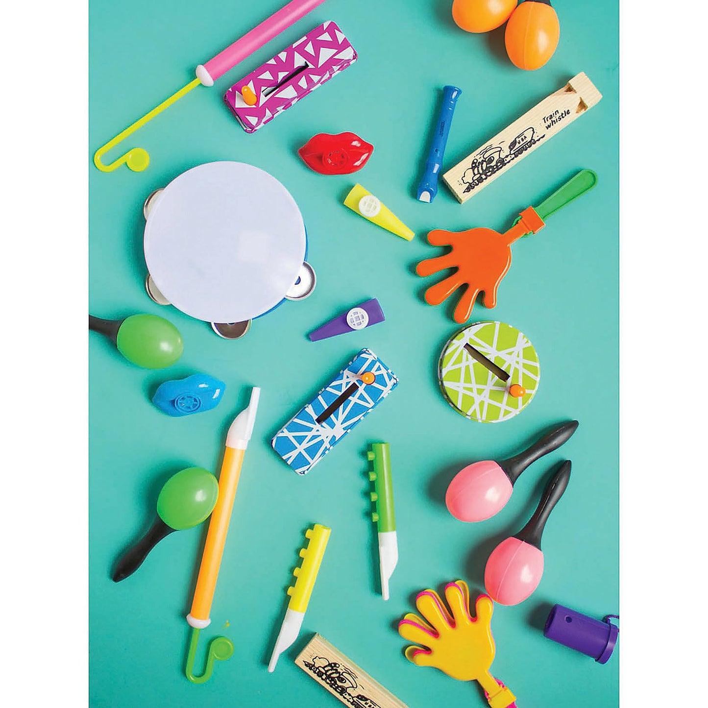 Fun Express Noisemaker & Musical Instrument Novelty Assortment - Perfect Party Supplies for Celebrations and Events - 50 Pieces