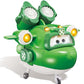 Super Wings - 6'' Deluxe Transforming Supercharged Mira Airplane Toys | Plane To Robot | Toy Plane Vehicle Gift For Preschool Kids 3 4 5 Year Old Boys Girls | Light And Sound Effects, Green