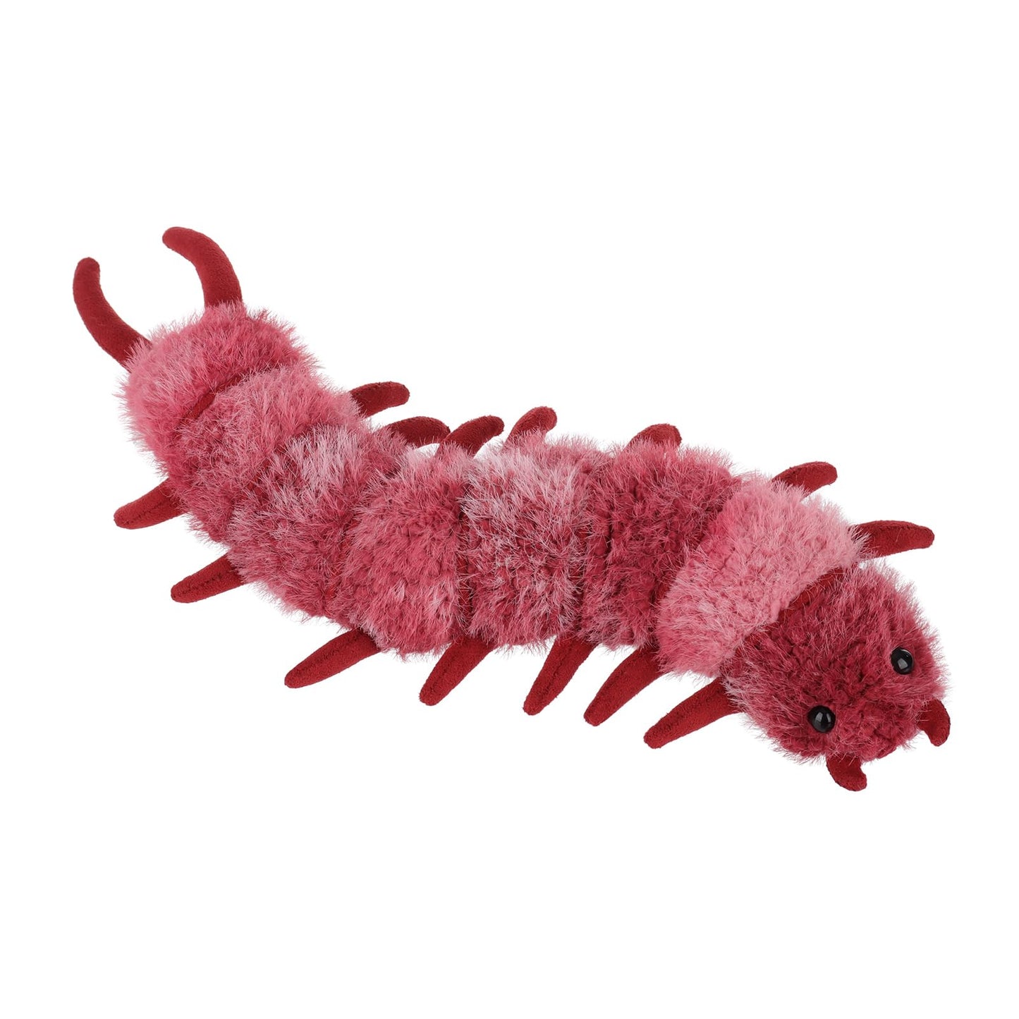 Apricot Lamb Plush Devil Centipede Toy, Soft Polyester Stuffed Animal, 11.8 Inches, Red, Perfect for Kids