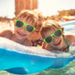 Astaron 12 Pack Party Novelty Sunglasses Bulk Neon Party Favors For Beach Wedding Party Pool Party Supplies, Green