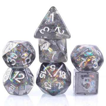UDIXI 7PCS DND Dice Set, Resin Mushroom D&D Dice Set Red Polyhedral Dice for Dungeons and Dragons Role Playing Games