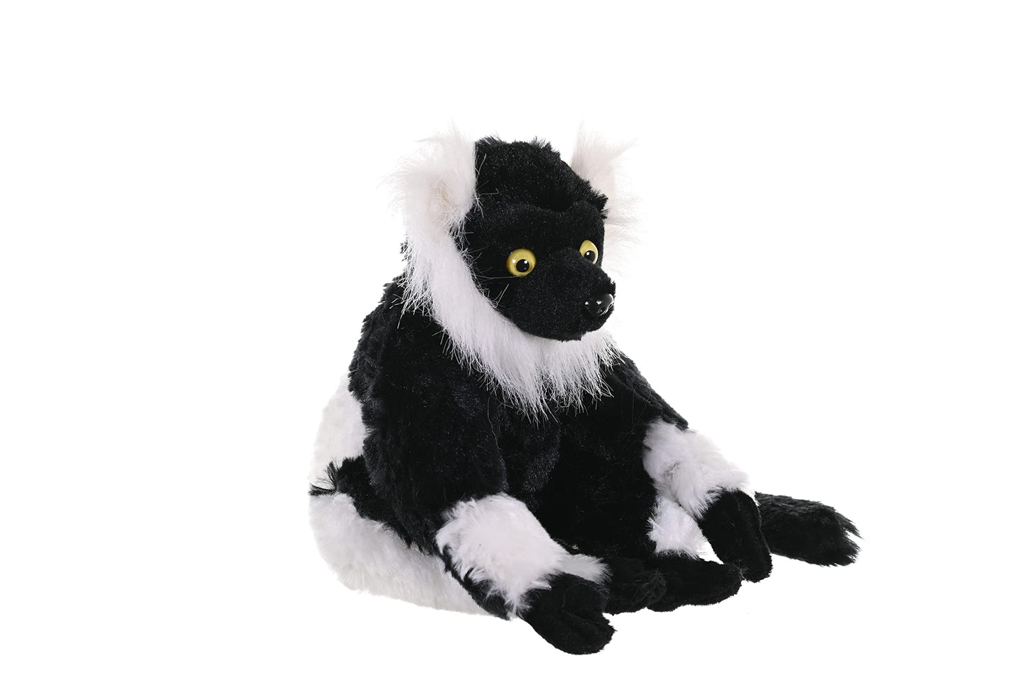 Wild Republic Black And White Lemur, Cuddlekins Mini, Stuffed Animal, 8 Inches, Gift For Kids, Plush Toy, Fill Is Spun Recycled