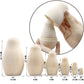 Aevvv Lot Of Blank Nesting Dolls 6 Pcs - Blank Unpainted Russian Nesting Dolls - Wooden Dolls Unfinished - Wooden Russian Matryoshka