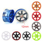 Lafeina Rc Plastic Wheel And Tire Set, 63Mm Hard Tyres For 1/10 Drift Car Hsp Tamiya Hpi Kyosho On-Road Drifting Car (Red, 6-Spo