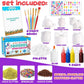 Insnug Sensory Toys Squishy Toy Food - Stress Relief Squishies For Girl Kids Age 4 6 8 10 Kawaii Jumbo Diy Slow Rising Squeeze Autism Unicorn Gift Ice Cream Cake Milk Shake Donut Painting Art Set