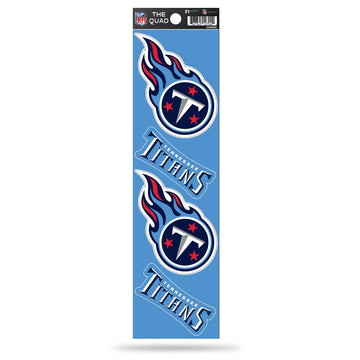 Rico Industries Nfl Die Cut 4-Piece The Quad Sticker Sheet, New York Giants , 3 X 115-Inches