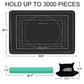 Lwoeo Jigsaw Puzzle Mat Roll Up, No Creases 49.2” X 35” Rubber Saver Pad Up To 3000 Pieces, Black Large Puzzel Matte Rollup With 6 Sorting Trays & 1 Storage Bag. Ideal For Holiday And Birthday
