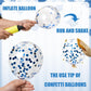 2025 Graduation Party Decorations, 70Pcs Graduation Balloons Blue And White Graduation Decorations For College High School Class Of 2025 Congrats Grad Party Decor