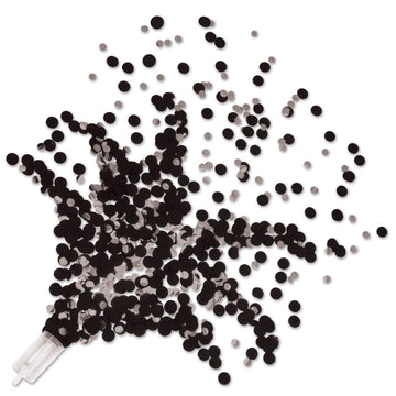 Shindigz Black and Silver Push Up Confetti Poppers