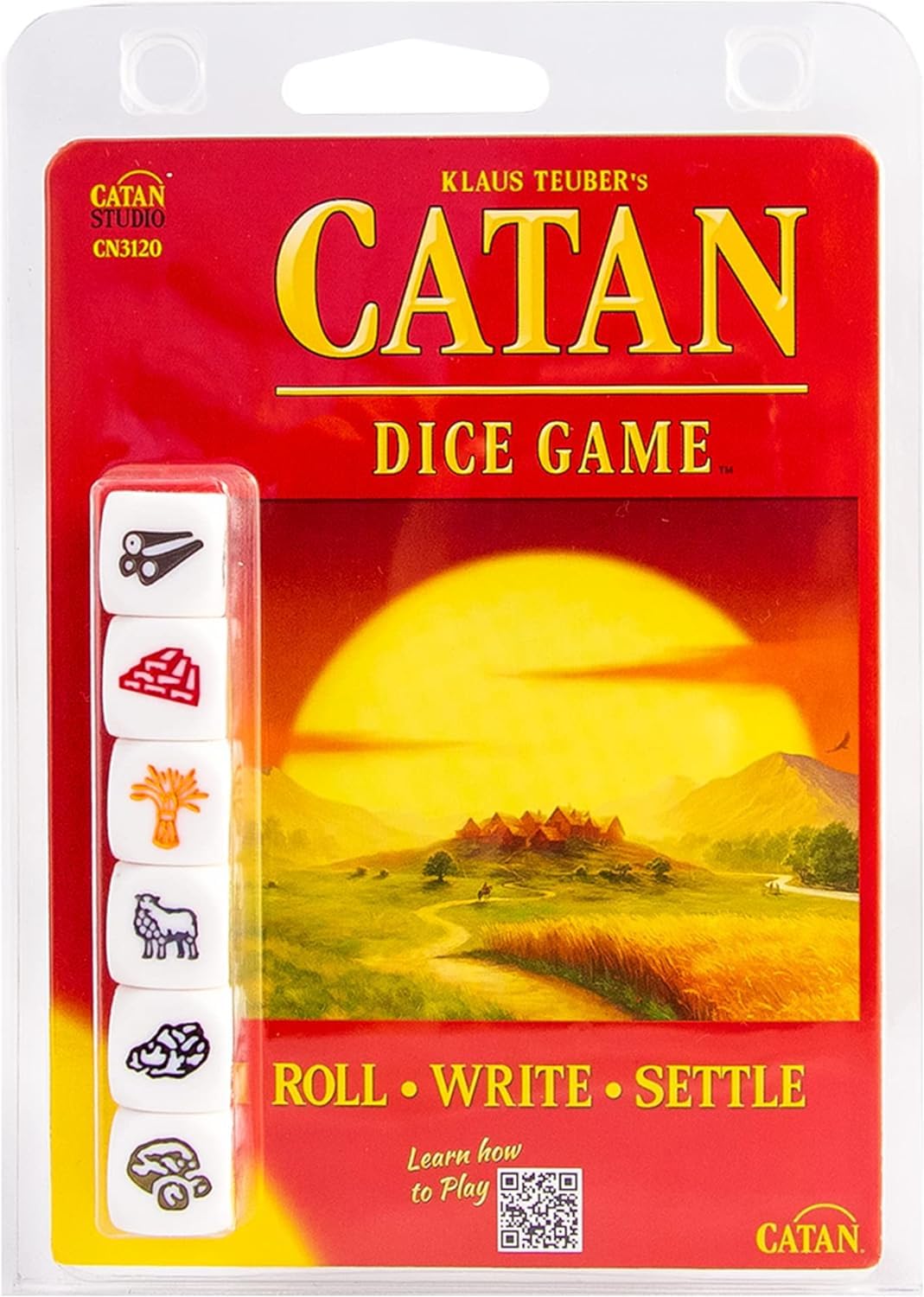 CATAN Dice Game - Portable Fun for On-the-Go Adventures! Strategy Game, Family Game for Kids and Adults, Ages 7+, 1-4 Players, 1