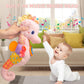 Baby Toys 0-6 Months,Infant Musical Seahorse Stuffed Animals Sensory Toys With Bright Colors,Multiple Textures,Rattles & Crinkle