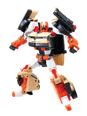 New Tobot, Tobot X, Youngtoys Transforming Collectible Vehicle To Robot, Heroes Animation Character Toys For Kids 3 And Up Transform Toys Cars, Large Size 9-Inch
