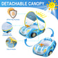 Baby Pool Float,Baby Swim Float,Baby Pool Float With Canopy Upf50+ Sun Protection,Toddler Pool Float Inflatable, Car Shaped Baby