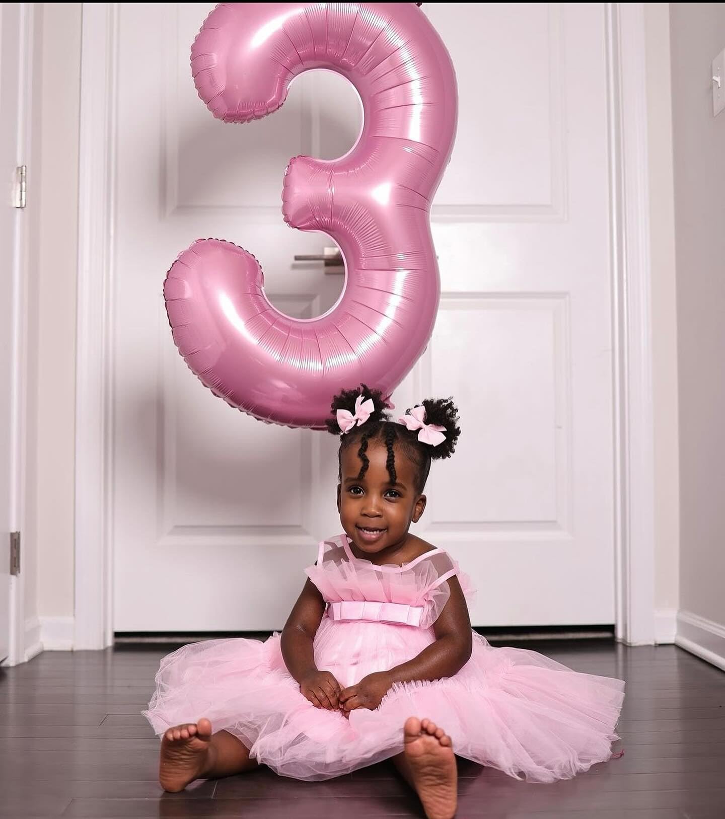 Pearlescent Pink 6 Balloon, Number Balloons 40 Inch, 6Th Balloons For Birthday Decorations, Pastel Pink Party Supplies 6 Birthda