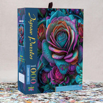 Ingooood Jigsaw Puzzle 1000 Pieces - Fantasy Series - Roses Puzzle Entertainment Toys for mature-themed Puzzles for Home Decoration  Family Puzzle Perfect for Game Nights (January Rose)