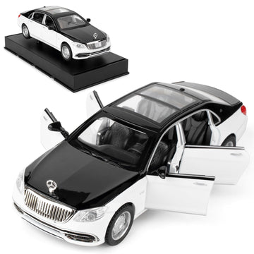 1:32 Compatible for Benz S650 Car Model, Pull Back Diecast Toy Car with Sounds&Lights for Kids Boys Girls and Adults, Gift Black