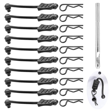 10PCS AllinRC RC Body Clips w/Pull Tabs 2.5mm Hole Puncher for Traxxas TRX4M Losi Mini-T 2.0 Mini JRX2 HyperGo H16GT H16DR 1/16 