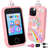 Kids Smart Phone - Phones for Kids with Soft Silicone Cover 32GB SD Card - 2.8'' Touchscreen Kids Cell Phone with Dual Camera Pu