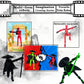 Pkghokids Already Assembled T13 Action Figure Accessories,Dummy 13 T13 Multi-Jointed Movable 3D Printed Toys (Red)