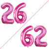 GOER Jumbo Foil Balloons for 26th & 62nd Birthday Party, 42 Inch, Hot Pink, Polypropylene (PP)
