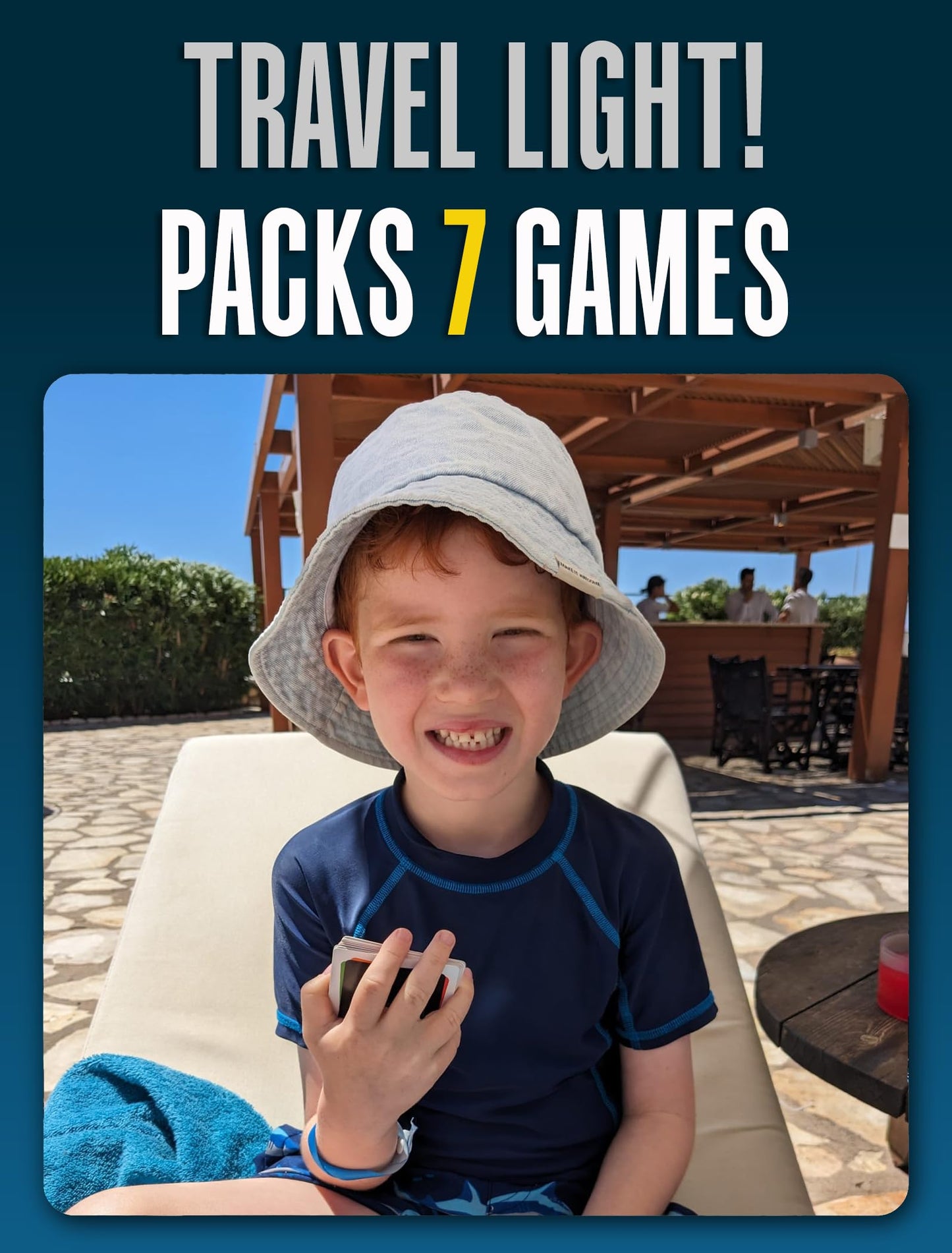 100 Pics Smart Cards Animals, 7 Games In 1, Pairs, Snap, Trumps, Rummy, Memory Quiz, Learn Facts, Travel Game, Gift, Stocking Stuffer, 50 Cards, Age 5+, 1-8 Players