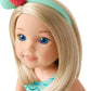 American Girl WellieWishers 14.5 Camille Doll - Blue Leotard, Mermaid Skirt, Headband & Boots, Ages 4+