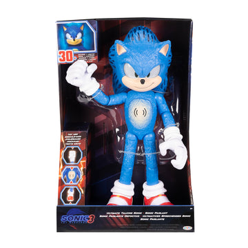Sonic The Hedgehog 3 Ultimate Talking Sonic 12-Inch Figure, Features 30+ Iconic And Humorous Phrases And Sounds From The Movies,