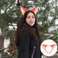 Christmas 5pcs Foxes Ears Headband Cute Fashion Plush Animal Ear Hair Hoop Cosplay Costume Headdress for Festival Birthday Hallo